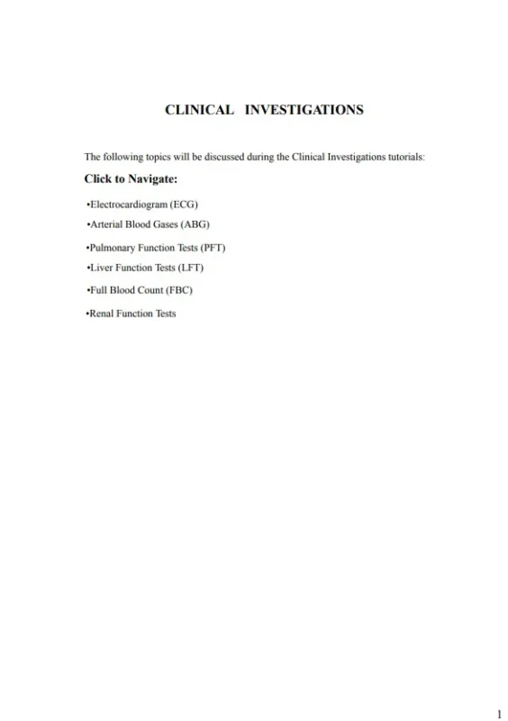 Clinical Investigations Medicalbundlenotes.com