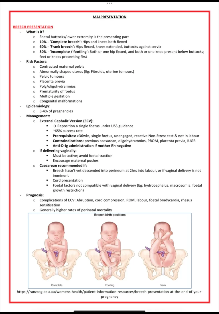 Obstetrics Notes