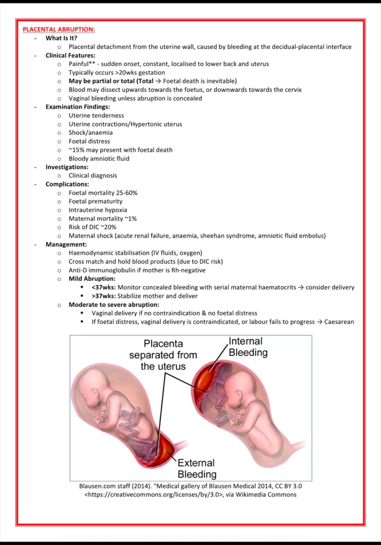 Obstetrics Notes